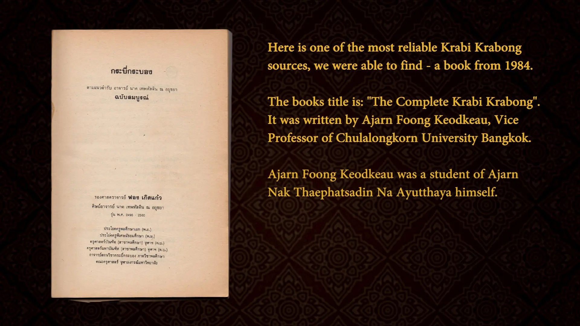 The untold history of krabi krabong 02